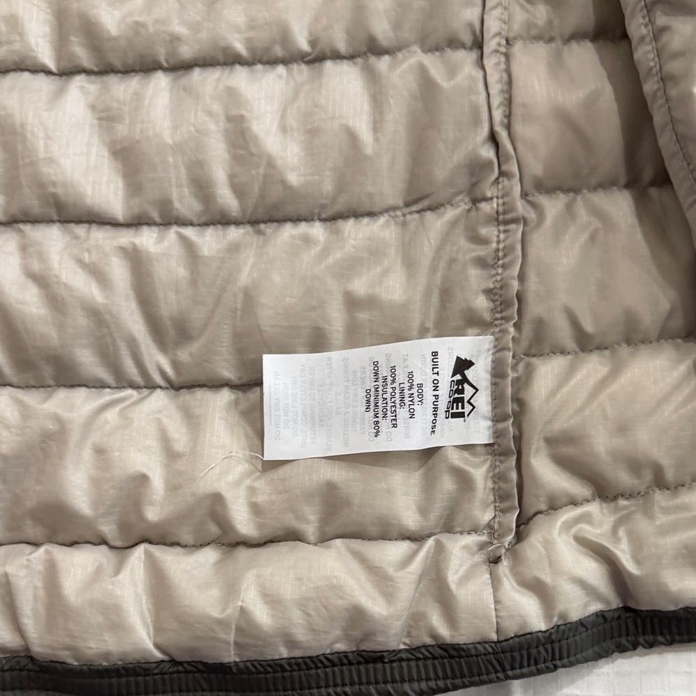 REI Women's Green Puffer Coat - Picture 7 of 8